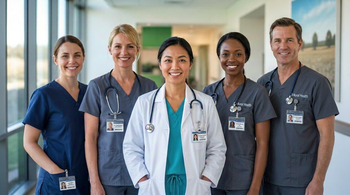 Rural healthcare medical team
